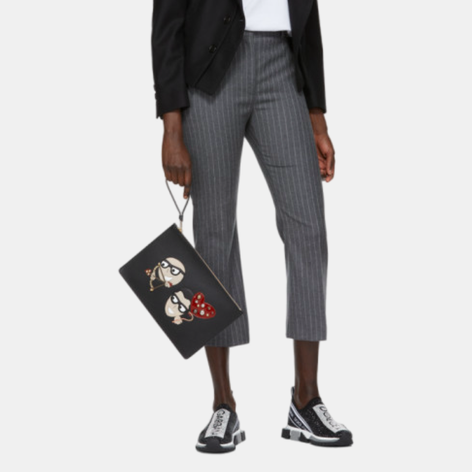 Кожена Клъч чанта Dolce & Gabbana #DGFamily Clutch Bag