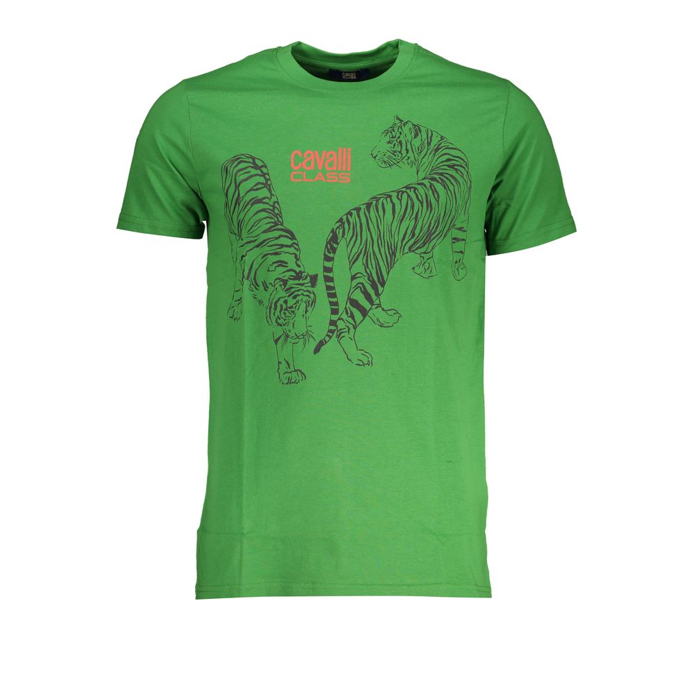 Мъжка тениска Men's t-shirt Cavalli Class
QXT62YJD060 07334 Green front view