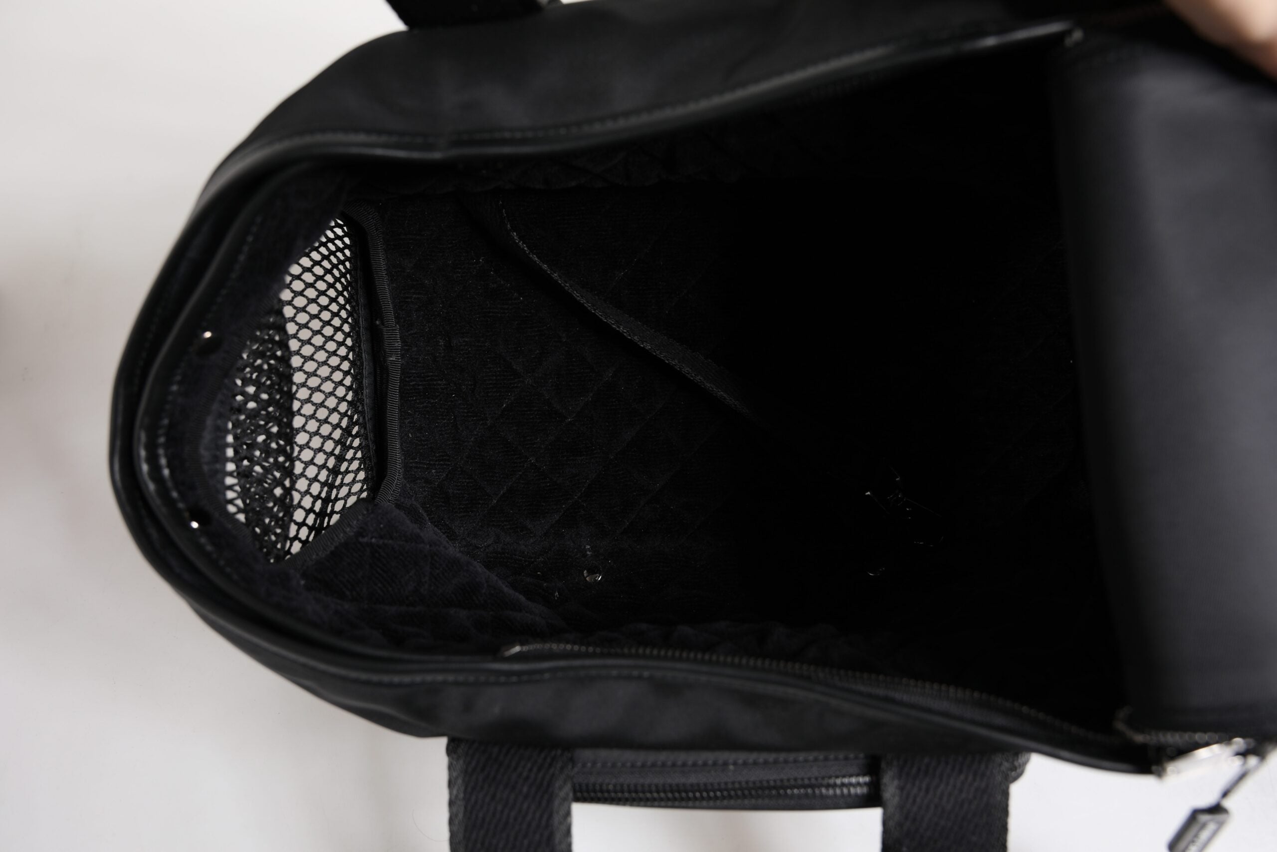 Dolce & Gabbana Logo Plaque Pet Bag BM2050 AQ756 8B956 Inside View