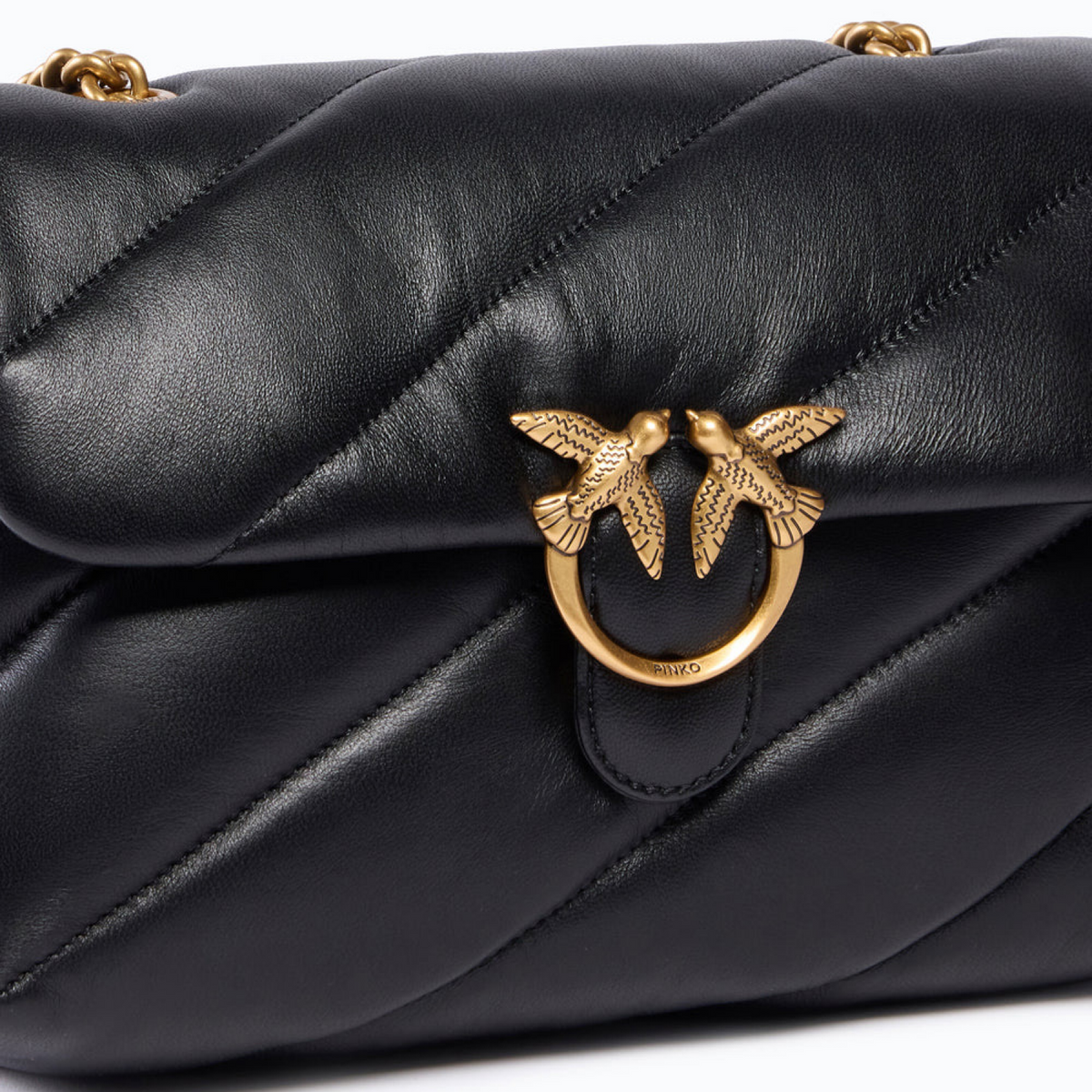 Дамска чанта Pinko Love Puff Medium Maxi Quilt Shoulder Bag 107616A0F2 Z99Q Close-Up