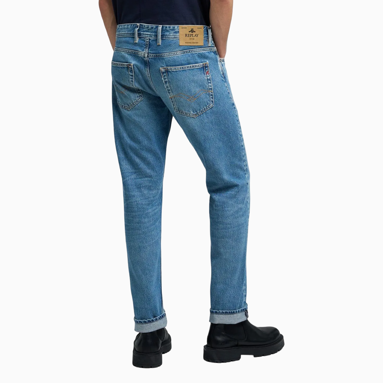 Мъжки дънки Replay Men Jeans MA972.000.886 0C2 Back View