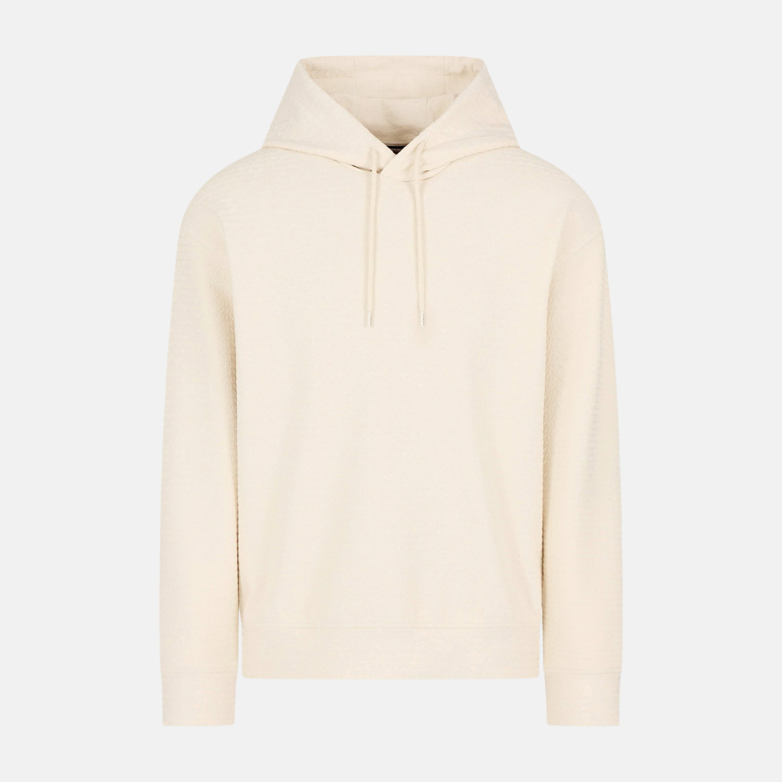Мъжко екрю худи Emporio Armani Men Sweatshirt EM001007 AF13700 U1088 Front View
