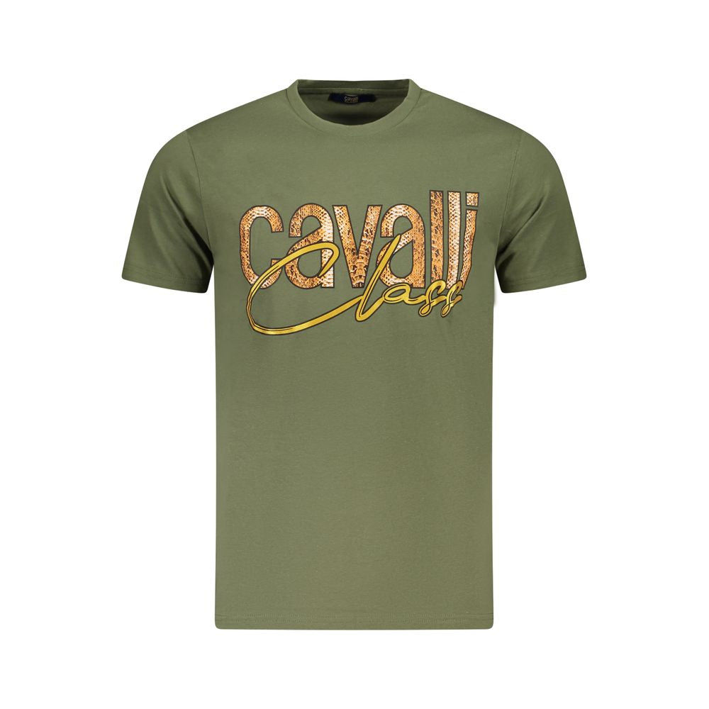 Мъжка тениска Men's t-shirt Cavalli Class
TXT61MJD060 04050 Military Green front view