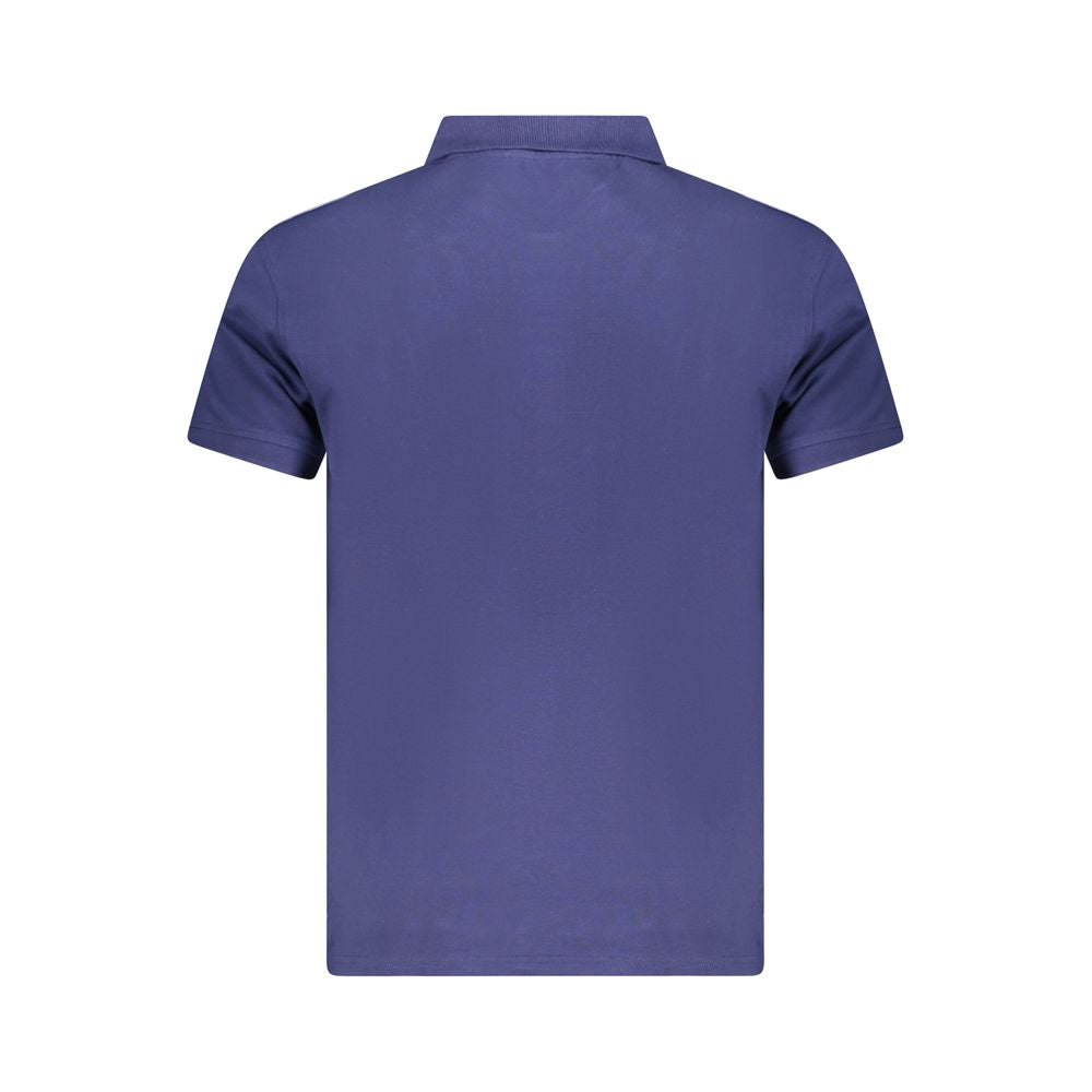 Мъжка поло тениска в синьо Men's polo Cavalli Class TXT64 FJD060 04551 Blue Front view