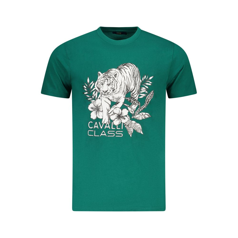 Мъжка тениска Men's t-shirt Cavalli Class
TXT60RJD060 04038 Green front view