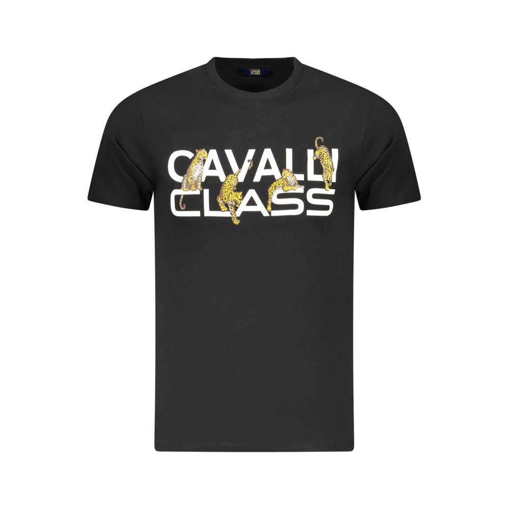Мъжка тениска Men's t-shirt Cavalli Class
TXT60MJD060 05051 Black front view