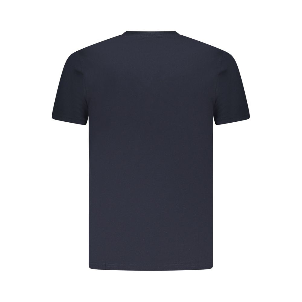 Мъжка тениска в тъмносиньо Men’s t-shirt Cavalli Class TXT61M JD060 04502 Dark Blue back view