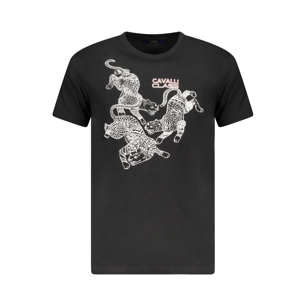Мъжка тениска Men's t-shirt Cavalli Class
TXT60CJD060 05051 Black front view