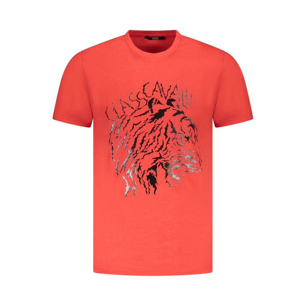 Мъжка тениска Men's t-shirt Cavalli Class
TXT60VJD060 02000 Red front view