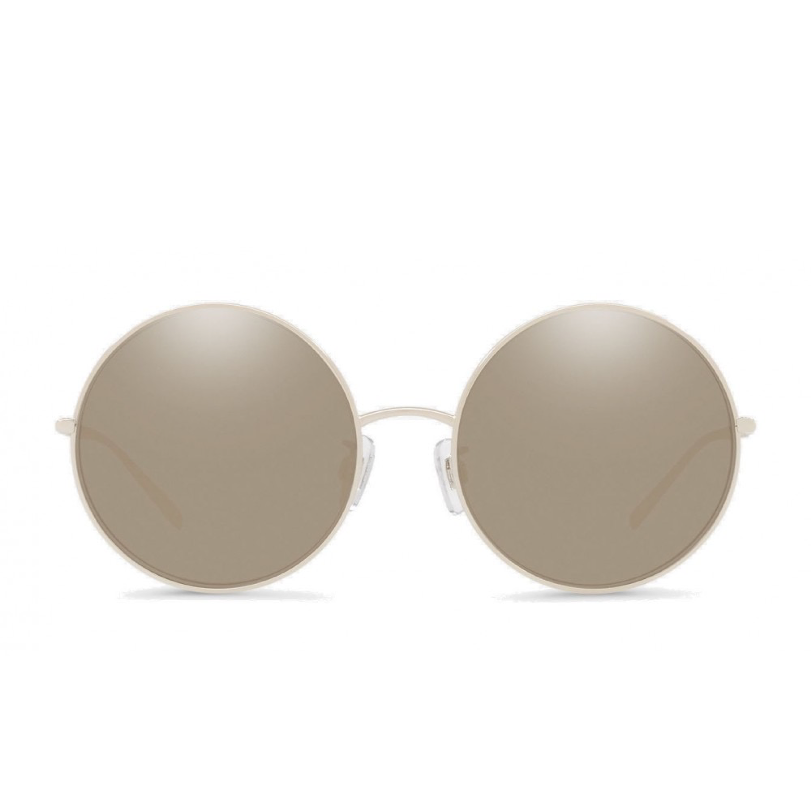 Dolce & Gabbana Silver Metal Round Shades Sunglasses DG2215K Front View