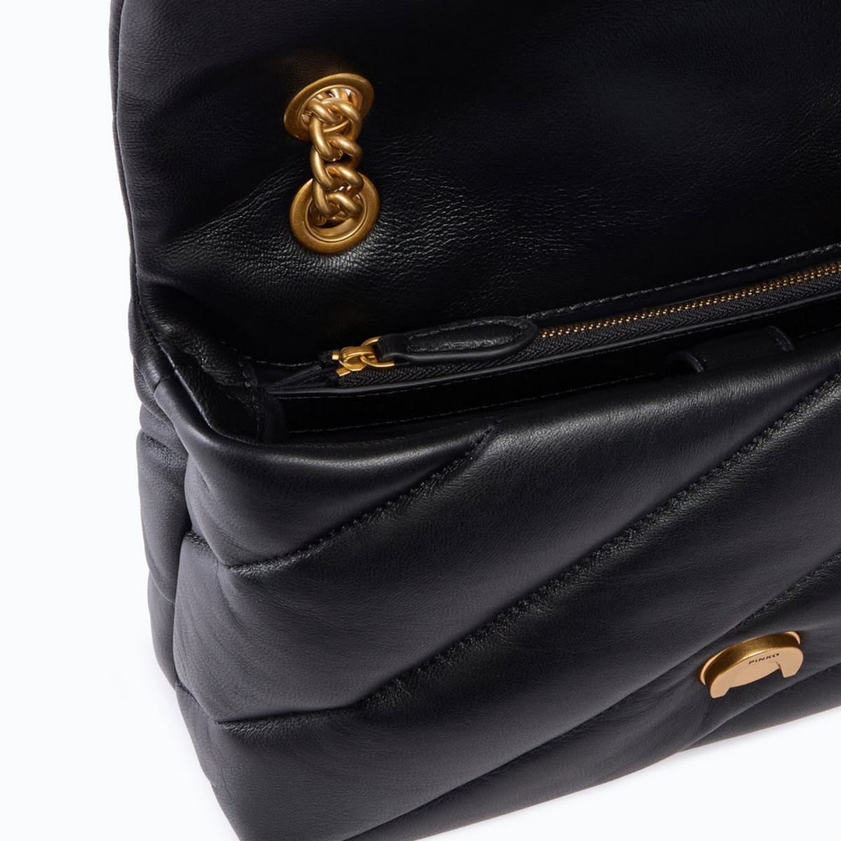 Дамска чанта Pinko Love Puff Medium Maxi Quilt Shoulder Bag 107616A0F2 Z99Q Inside View
