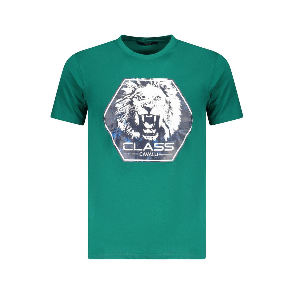 Мъжка тениска Men's t-shirt Cavalli Class
TXT60PJD060 04038 Green front view