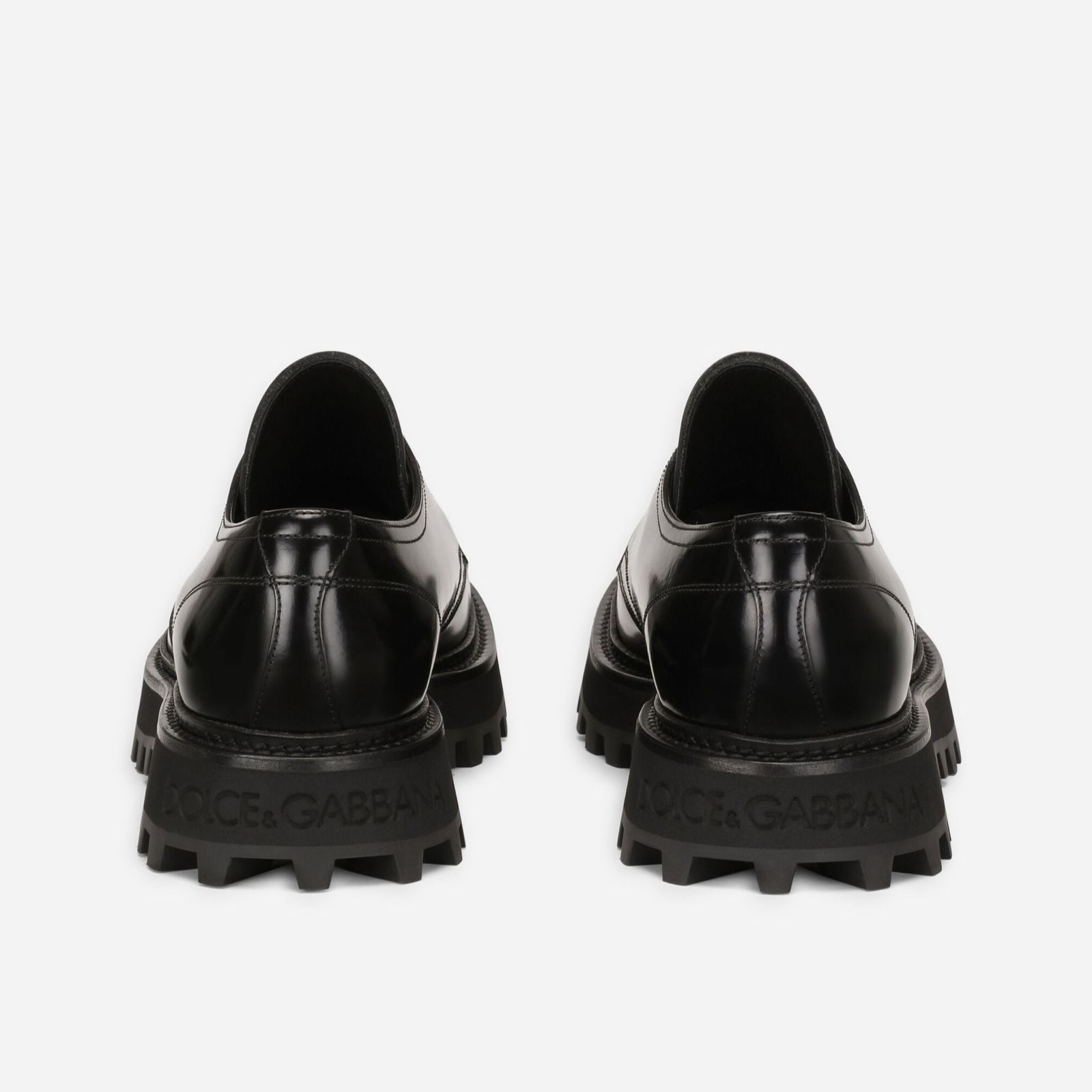 Dolce & Gabbana Hi-Trekking Men Derby Shoes Heel View