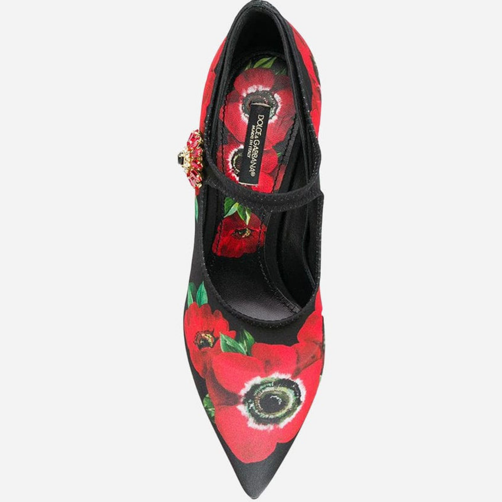 Дамски токчета Dolce & Gabbana Floral Mary Janes Pumps Top View