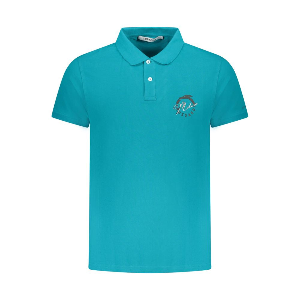 Мъжка поло тениска в светло азурно синьо Men’s polo shirt Trussardi Beachwear
TRU25MPL01 Azzuro Front view