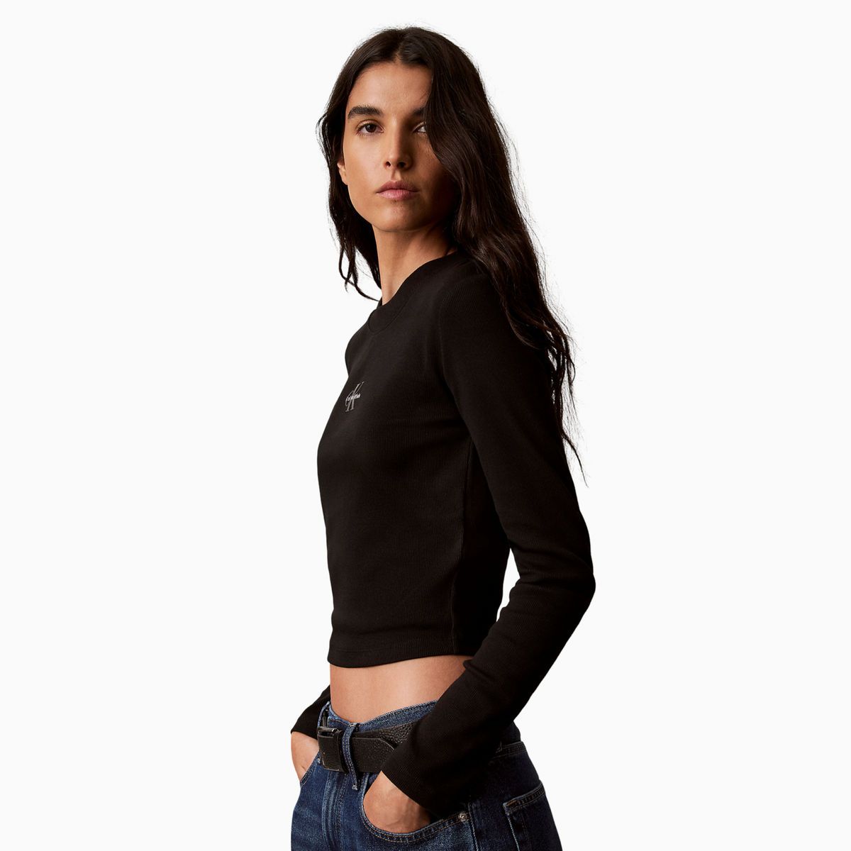 Дамски пуловер Calvin Klein Jeans Women Sweater LV047A803G UB1 Side View