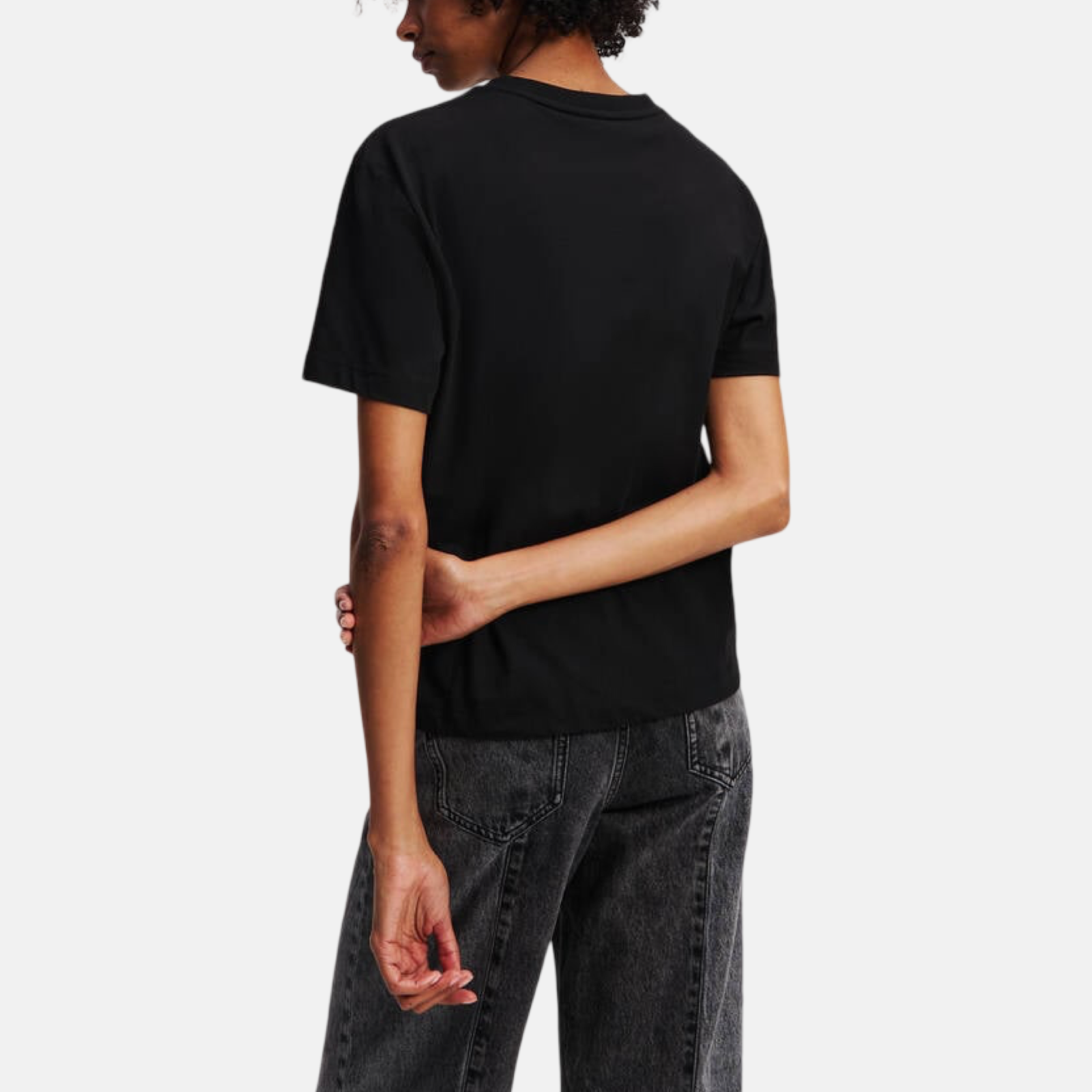 Дамска черна тениска Karl Lagerfeld Jeans A3W17094 Back View