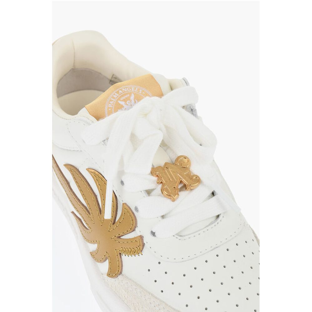 Palm Angels Leather UNIVERSITY Low-Top Sneakers