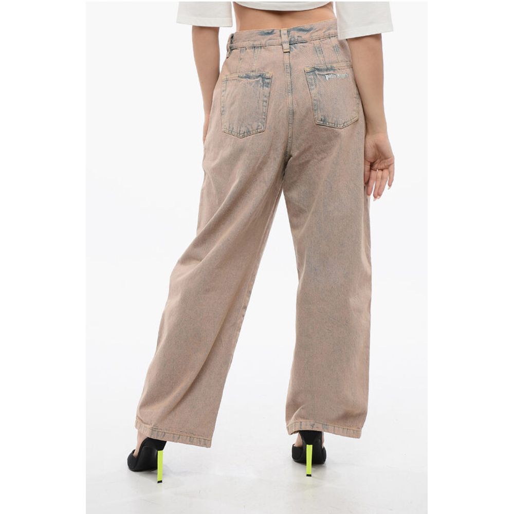 Palm Angels Bi Colore OVERDYE Wide Fit Jeans