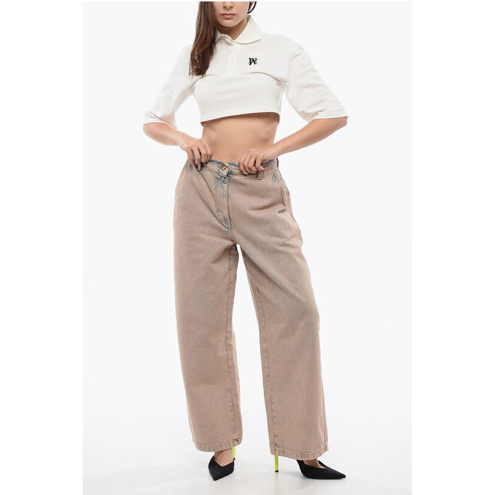 Palm Angels Bi Colore OVERDYE Wide Fit Jeans