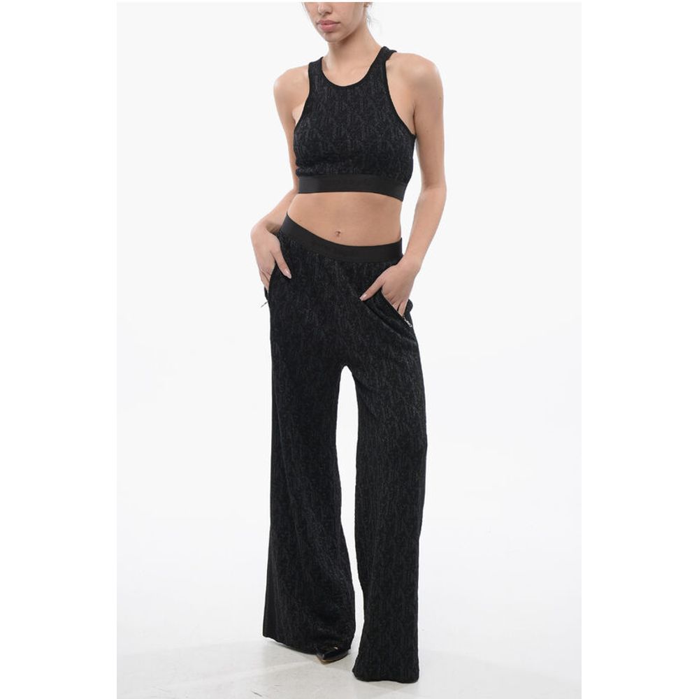 Palm Angels Monogram Lurex Crop Top