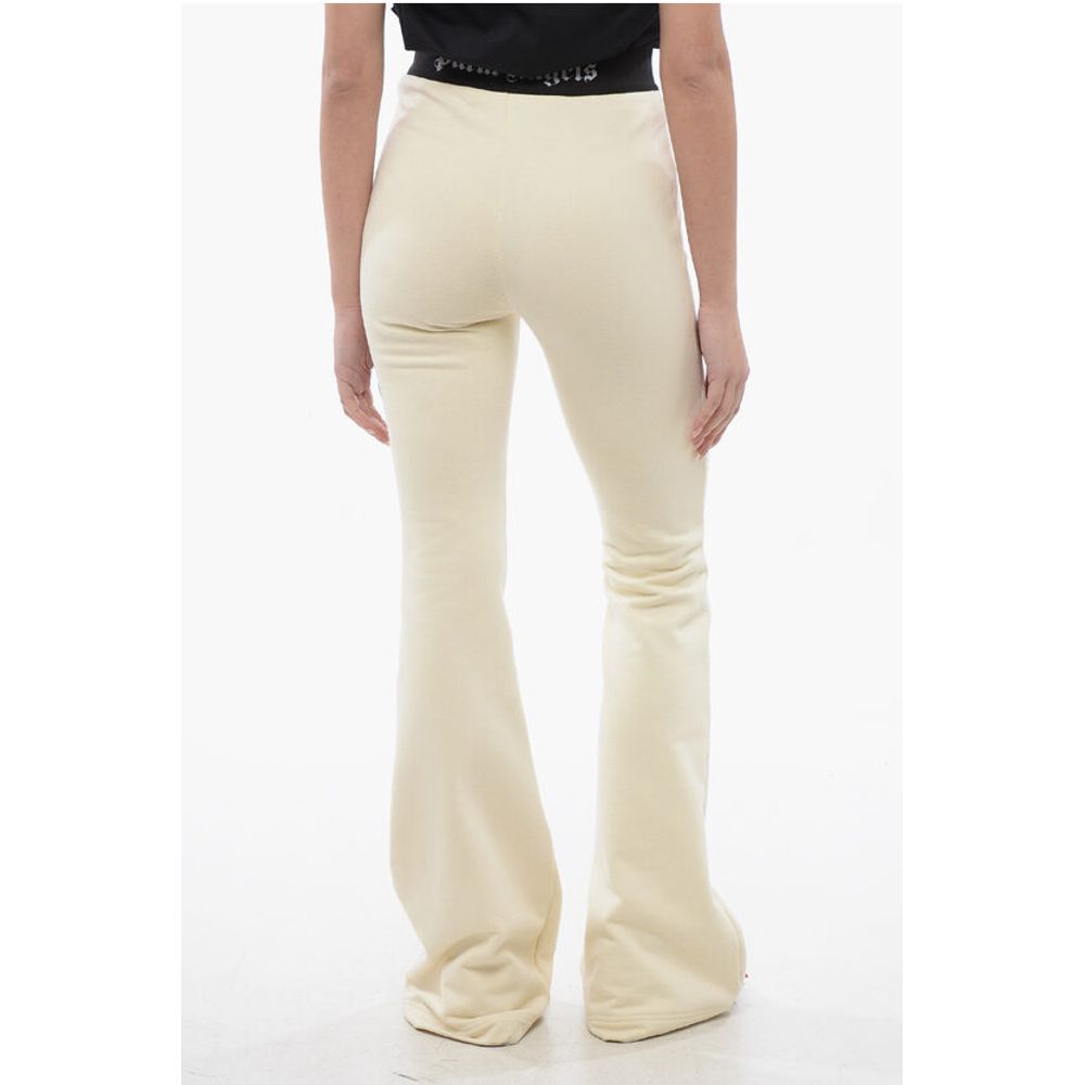 Palm Angels Flared Fit LOGO TAPE Sweatpants with Elastic Waistband
