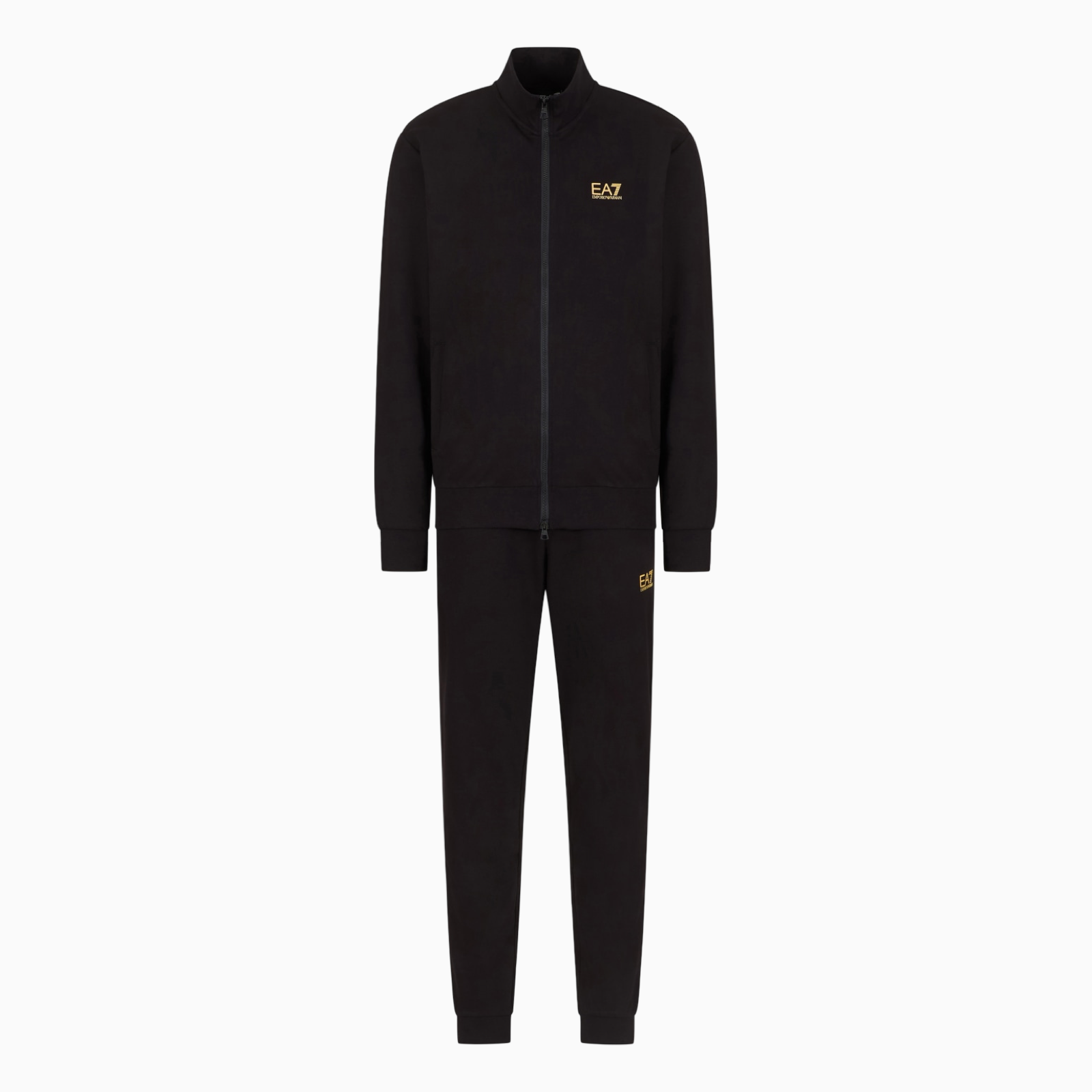 Мъжки черен екип EA7 Emporio Armani Men Tracksuit 8NPV60 PJVRZ Front View