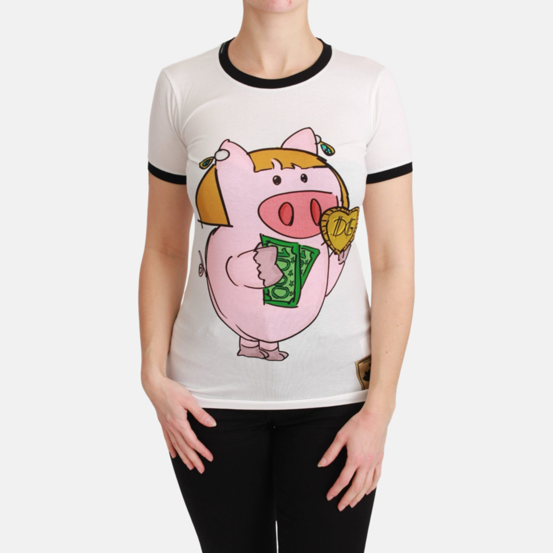 Дамска бяла тениска Dolce & Gabbana