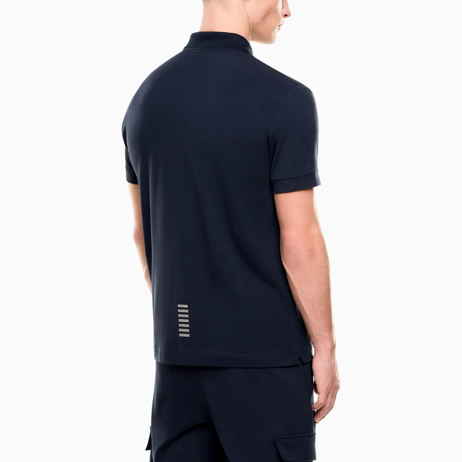 Мъжка синя поло тениска EA7 Emporio Armani Men Polo 8NPF14PJVQZ0562 Back View