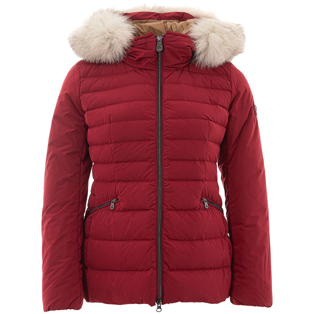 Дамско яке Women’s Down Jacket PEUTEREY with Fur Hood Bordeaux