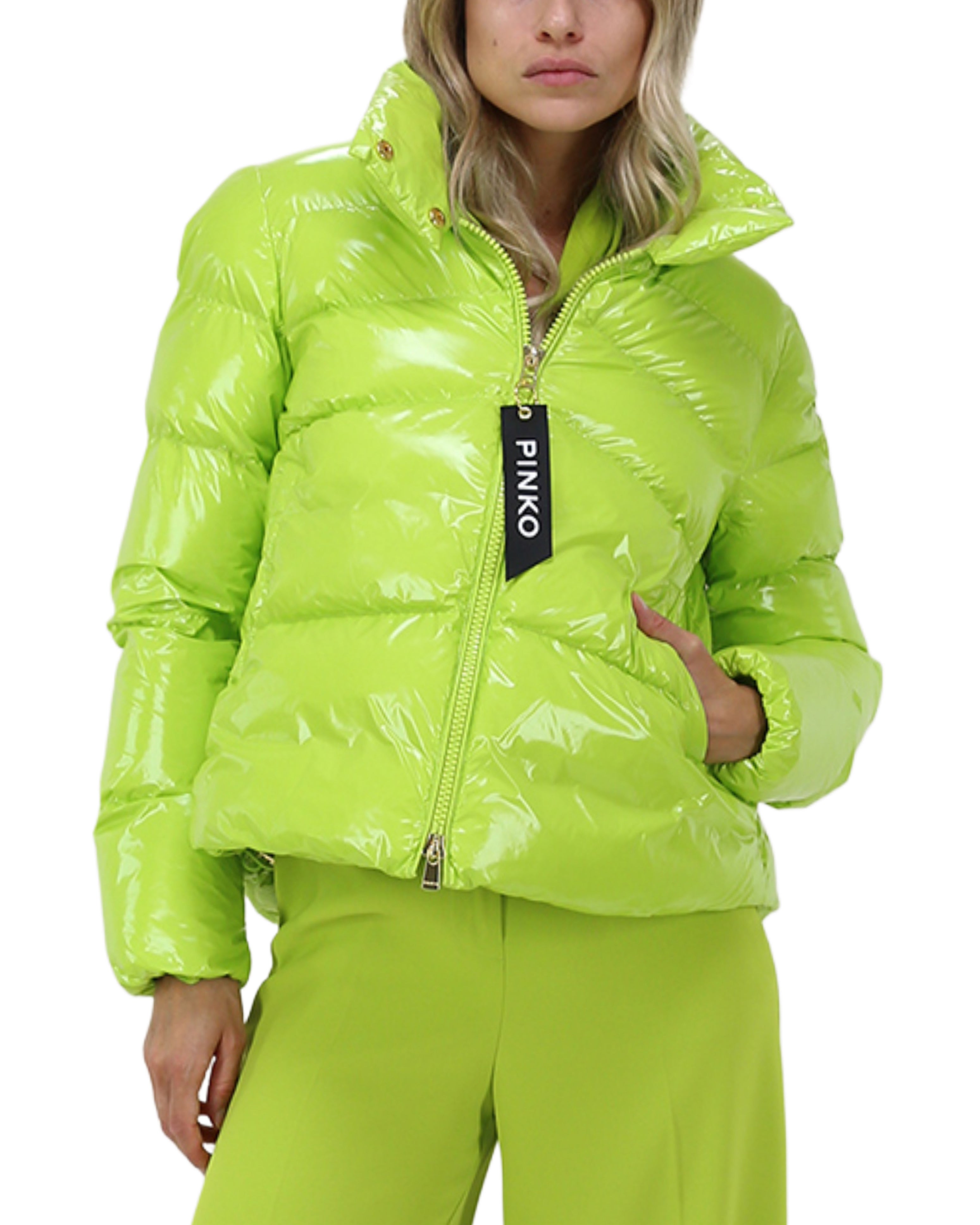 Дамско яке Women’s jacket PINKO
9BYXKUD05E71X Electric Green lifestyle view 2
