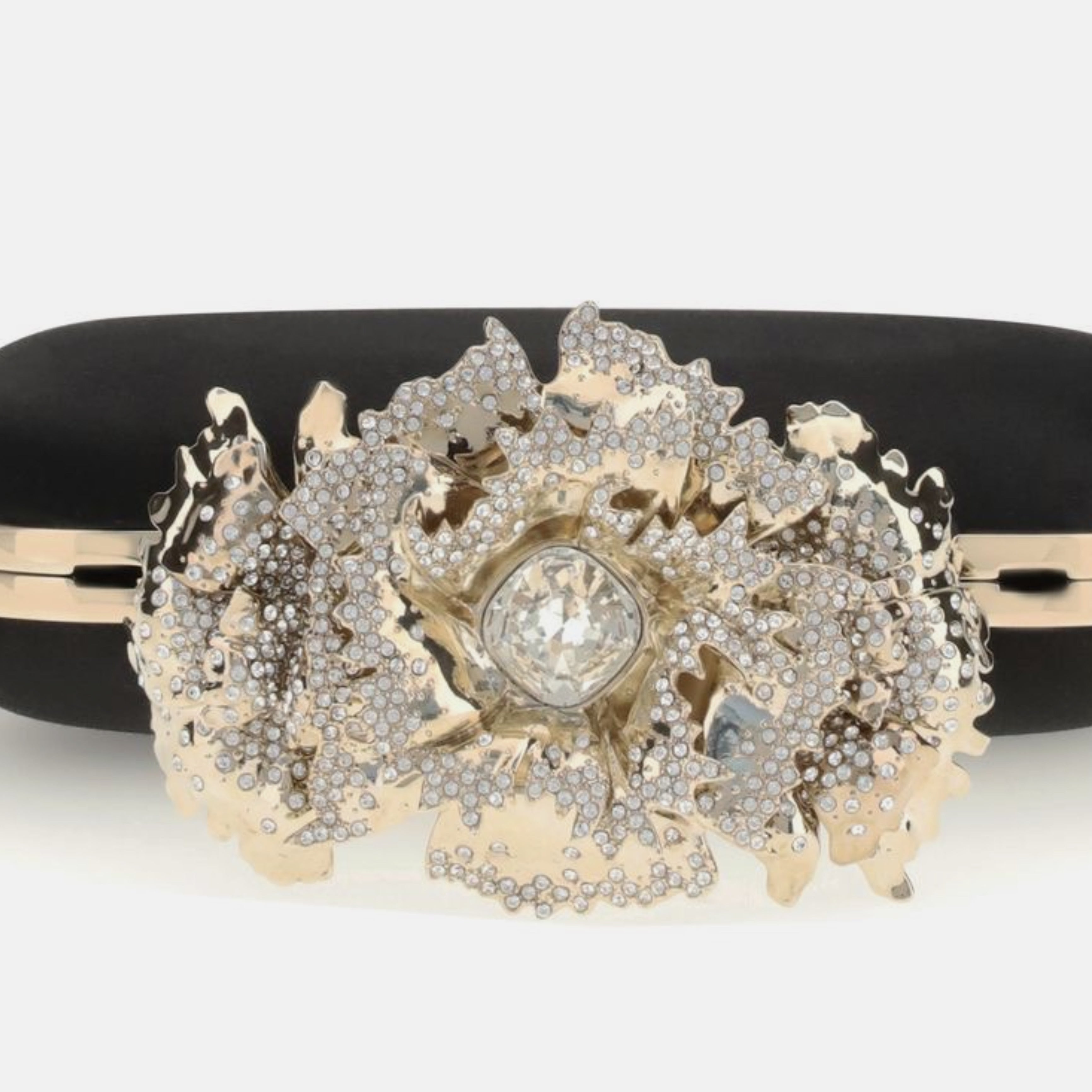 Дамски церемониален клъч Women’s clutch Alexander McQueen Carnation
8456481HBC31000 Black and Gold top view
