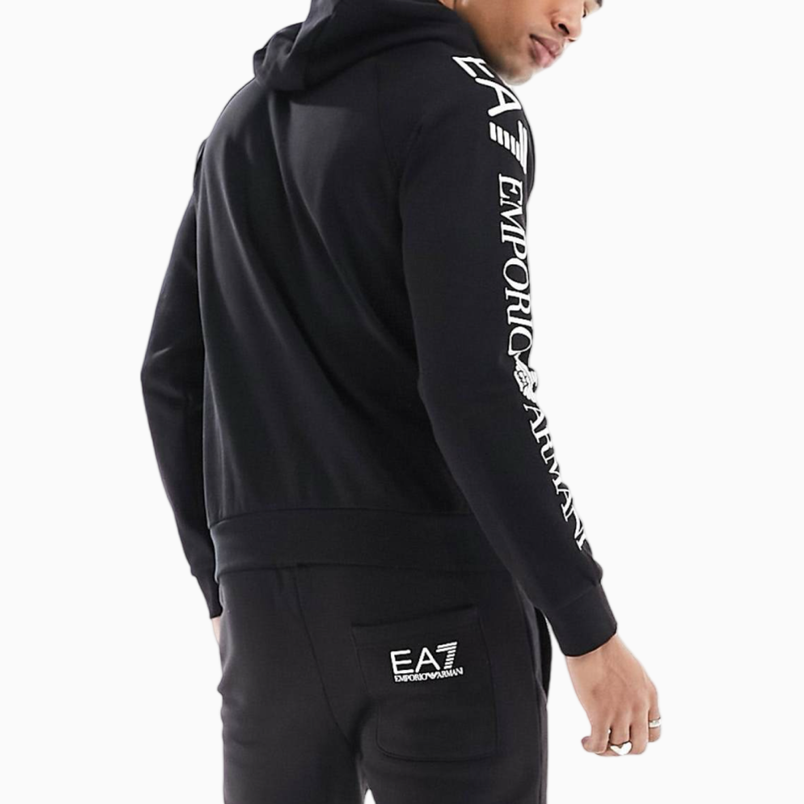 Мъжки черен суитшърт EA7 Emporio Armani 8NPM08 PJ07Z