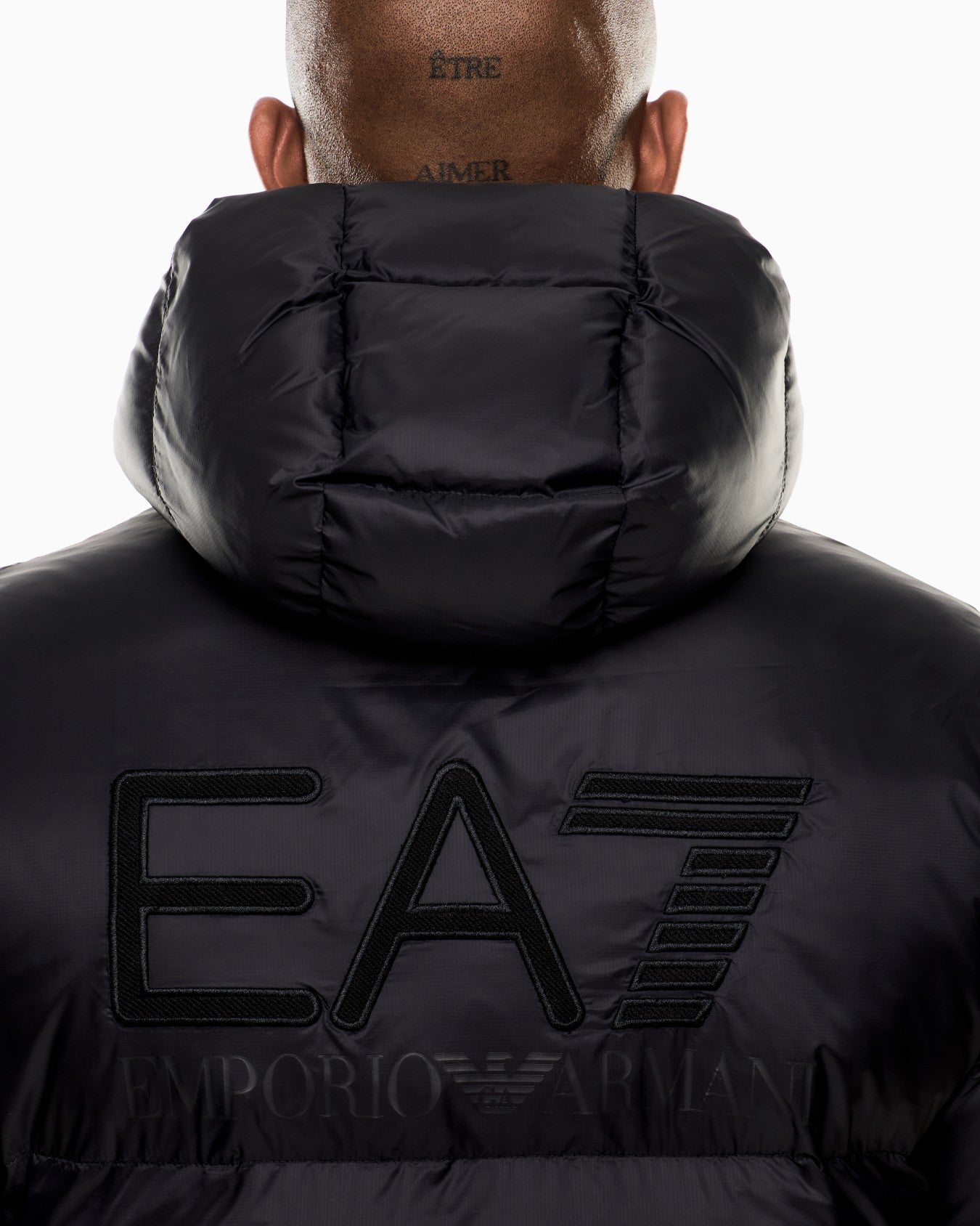 Мъжко черно зимно пухено яке EA7 Emporio Armani 7M000694 AF15956 Close-Up