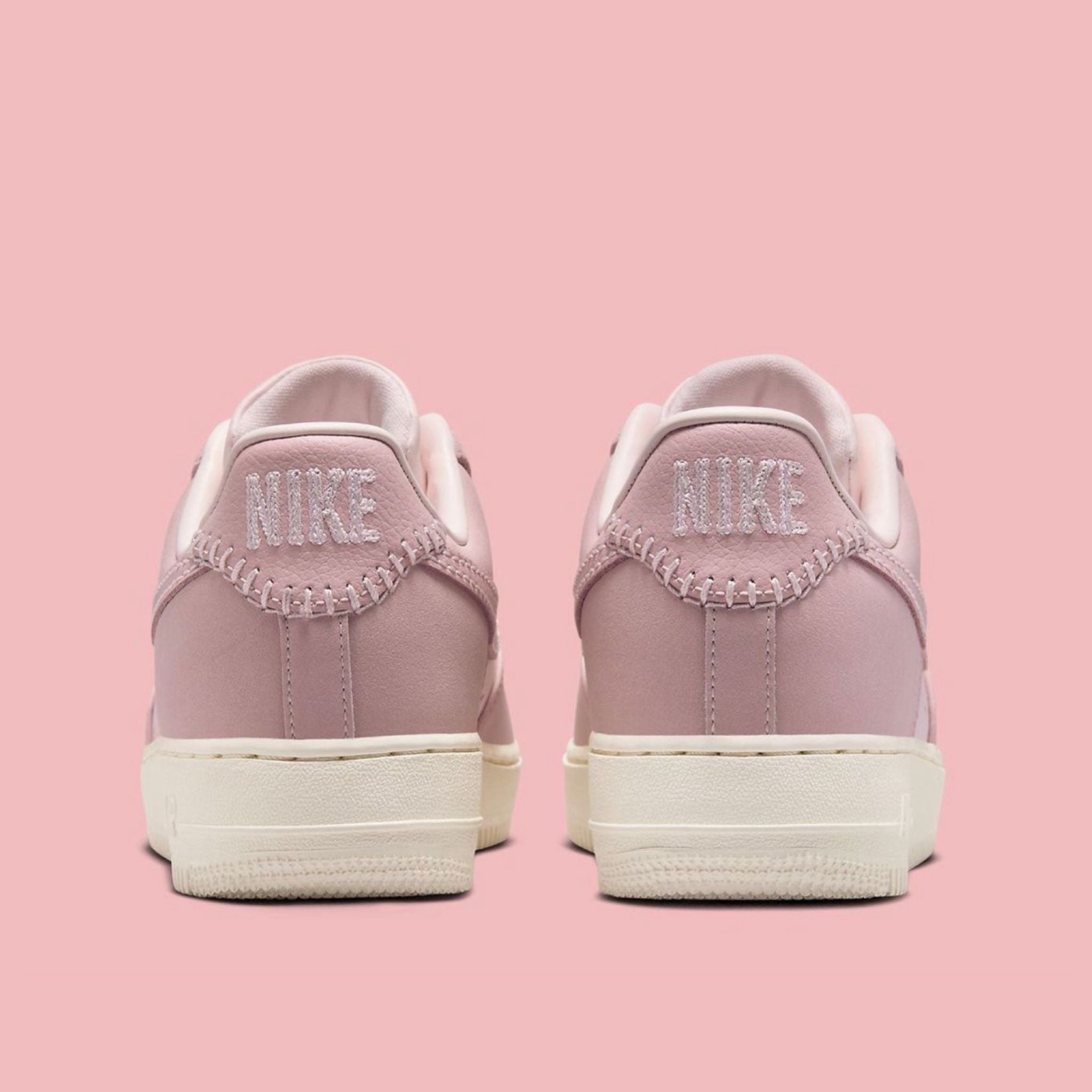 Nike Air Force 1 '07 Pink Tassels Women Sneakers IB4654-661 Heel View