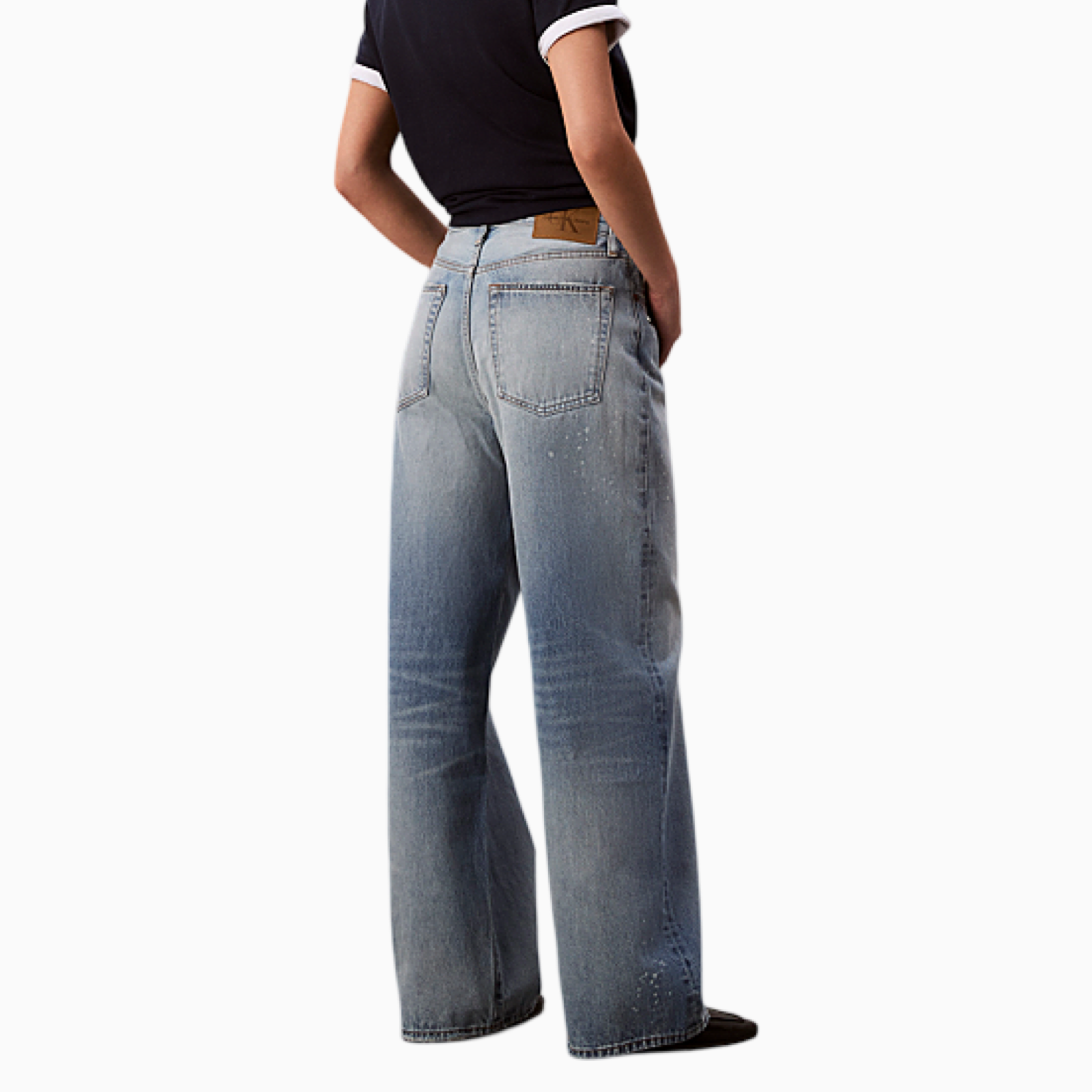 Дамски дънки Calvin Klein Women Jeans LV047C702G Back View