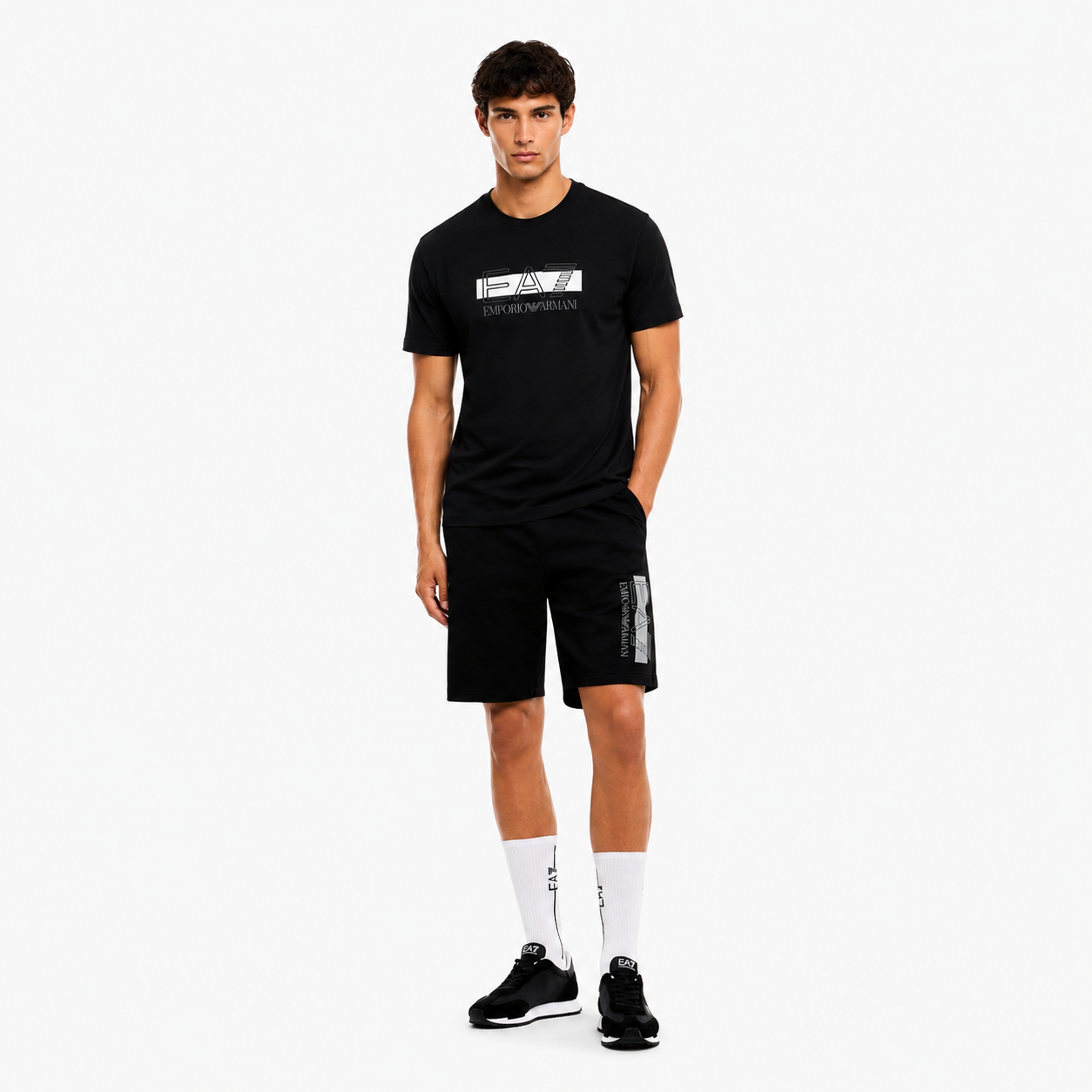 Мъжка тениска EA7 Emporio Armani Men T-shirt 7M002415 AF10375 MC001 Front View