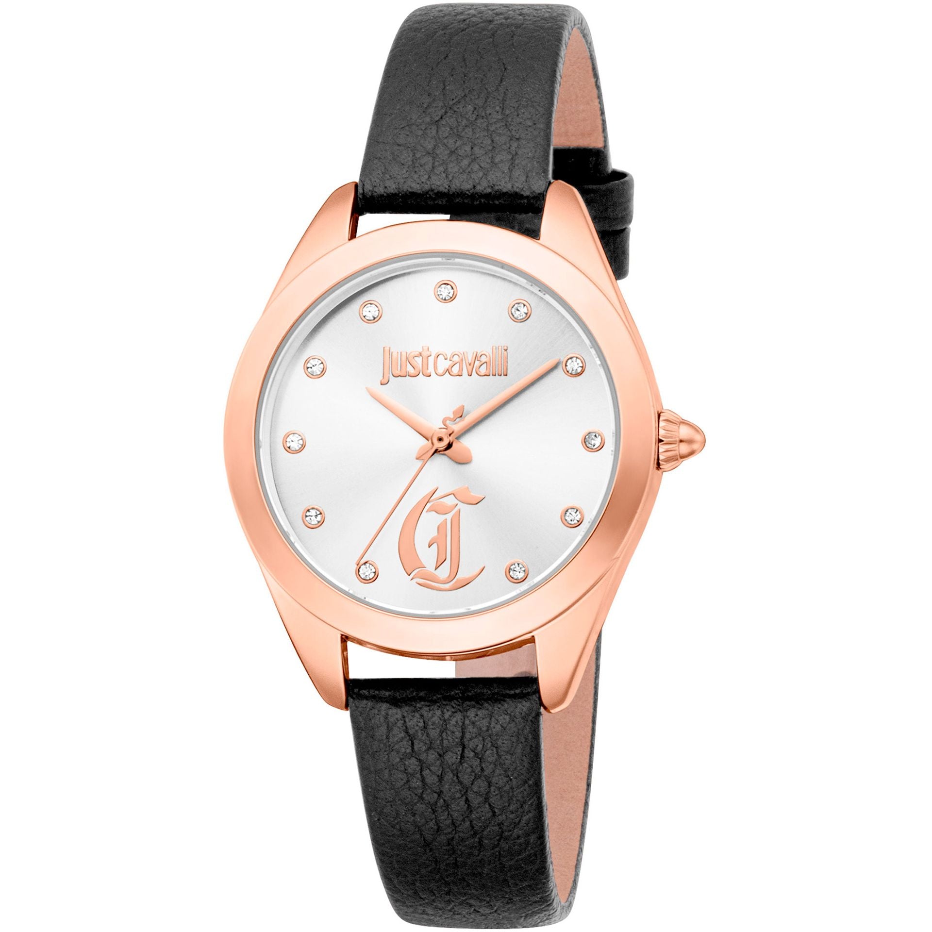 Дамски часовник Women’s watch Just Cavalli Glam Chic Luna JC1L309L0035
Leather Black RG Silver