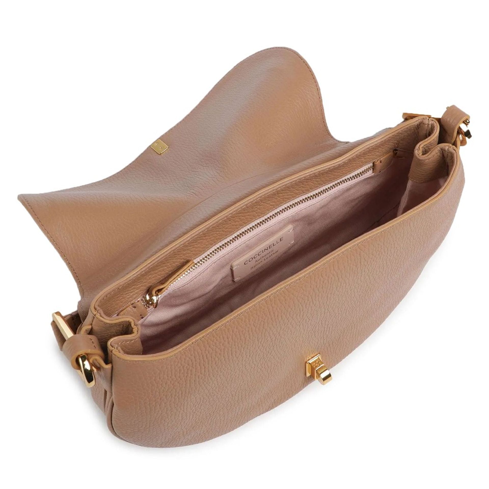 Дамска чанта Women’s shoulder bag Coccinelle E1PQR180301 N71 Brown inside view