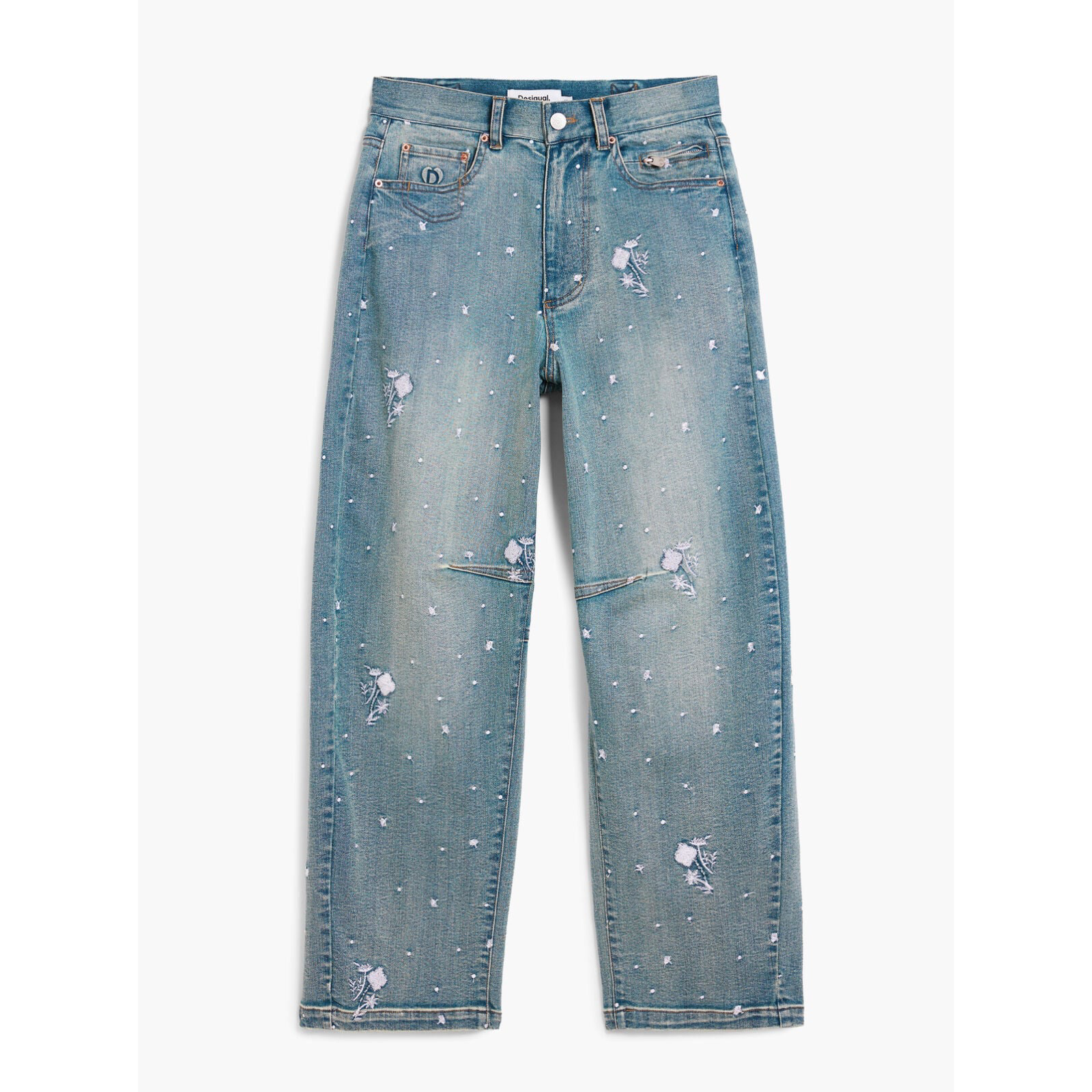 Дамски дънки Desigual Women Jeans 26SWDD36 5053 Front View
