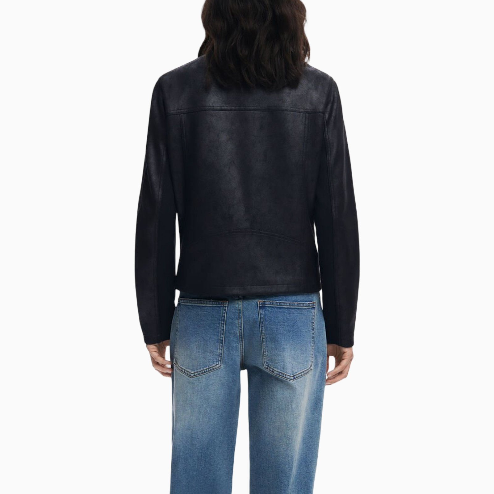 Дамско яке Desigual Women Faux Leather Jacket 25WWEW43 Back View