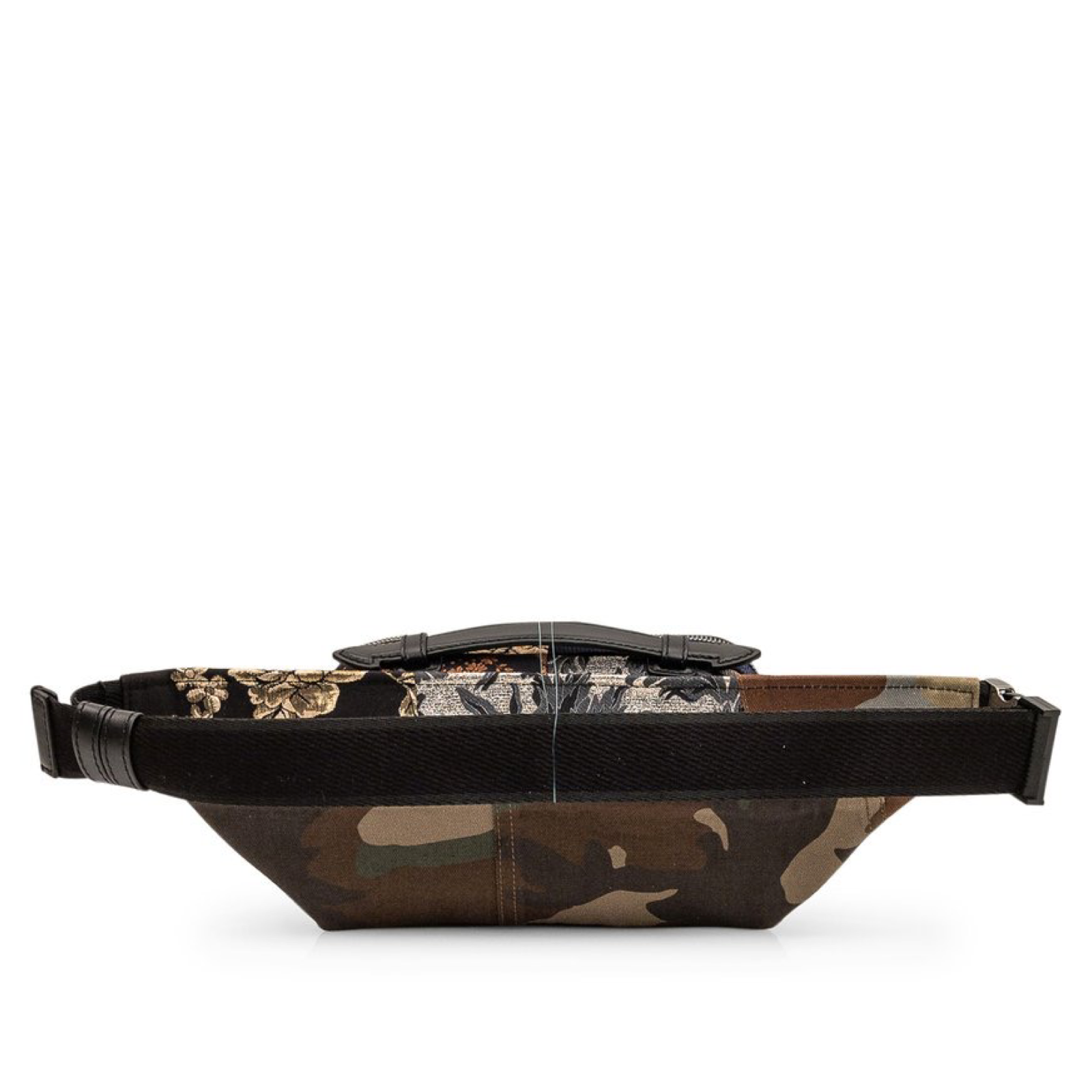 Dolce & Gabbana Camouflage Patchwork Logo Belt Bag