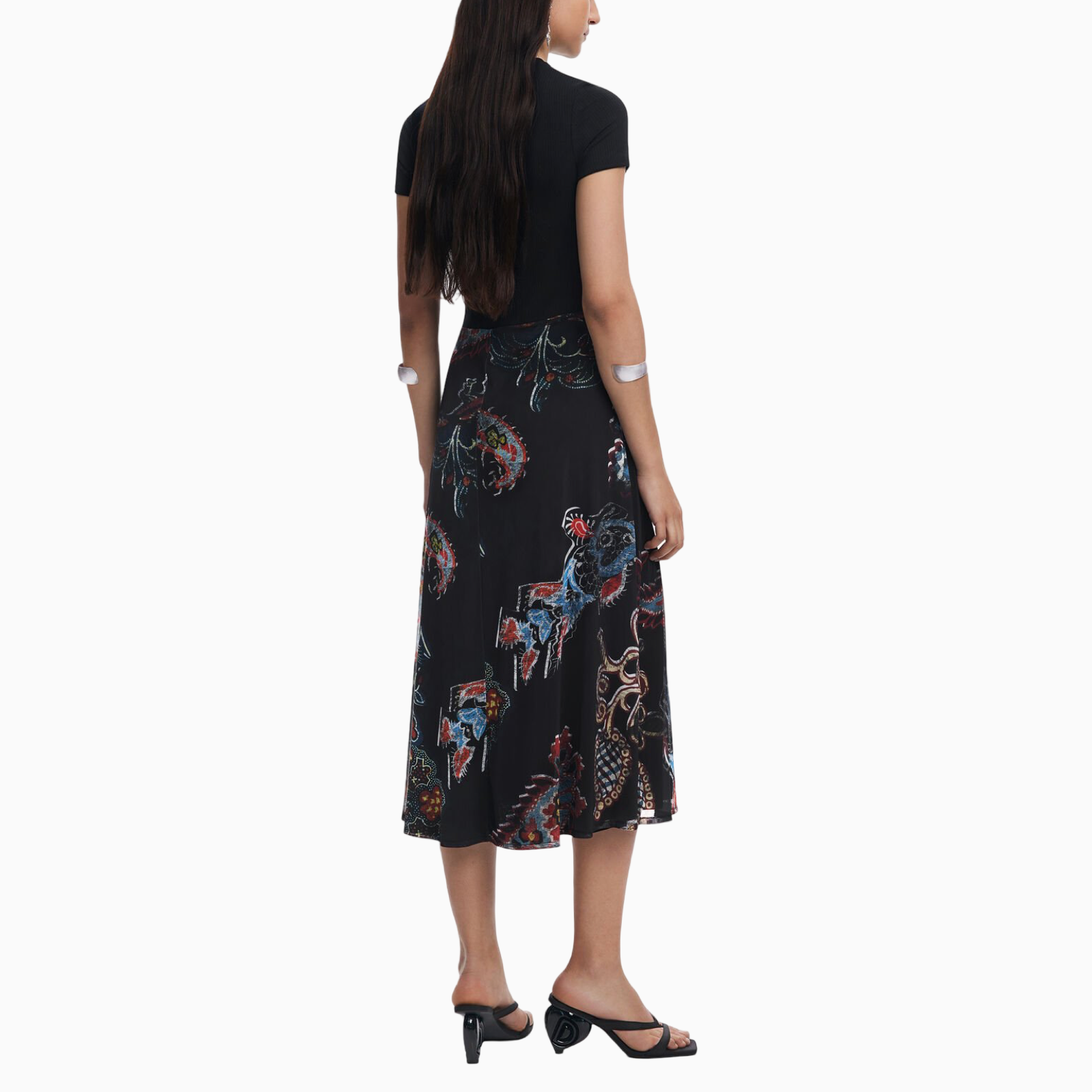 Дамска черна рокля Desigual by Mr. Christian Lacroix 25SWVK32