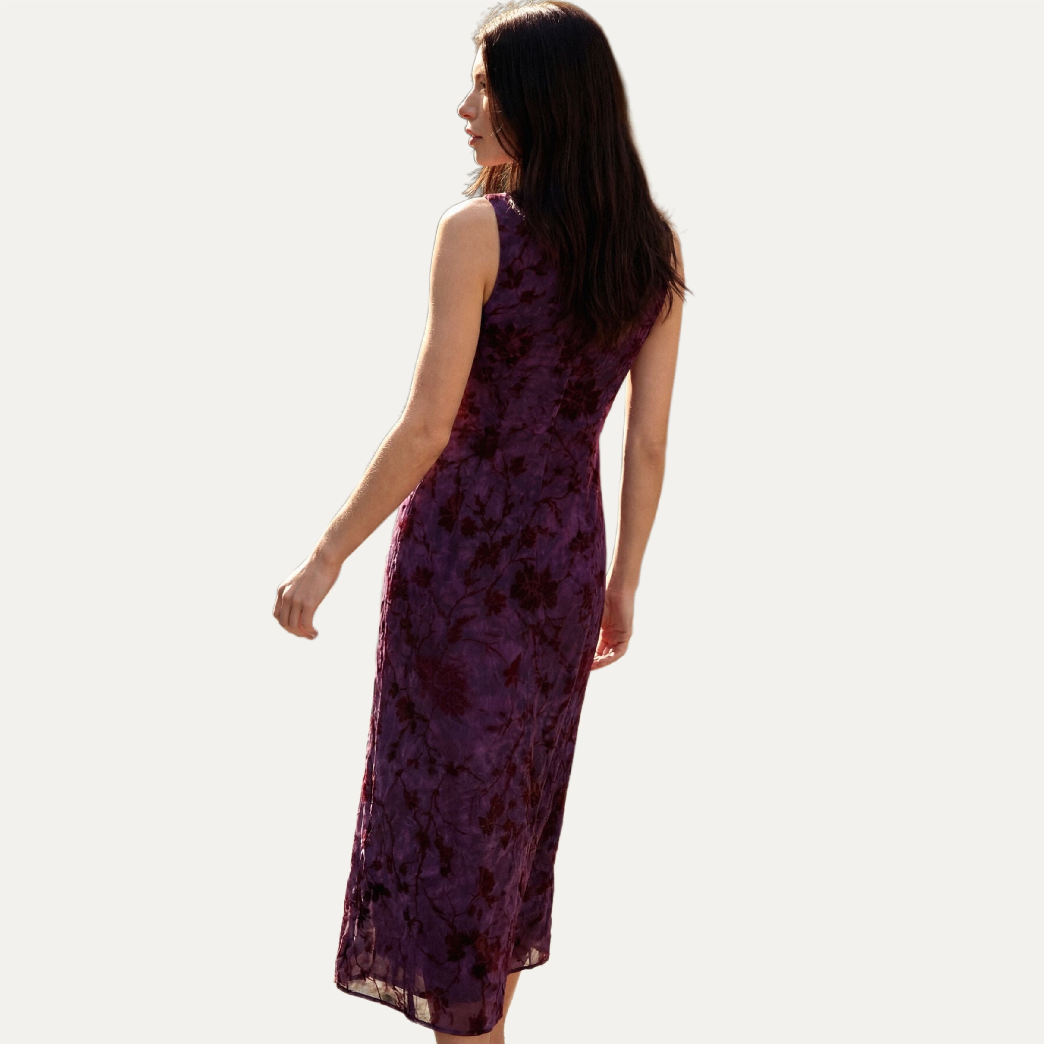 Лилава дамска рокля Desigual women’s dress 25WWVK33 3028 Back view
