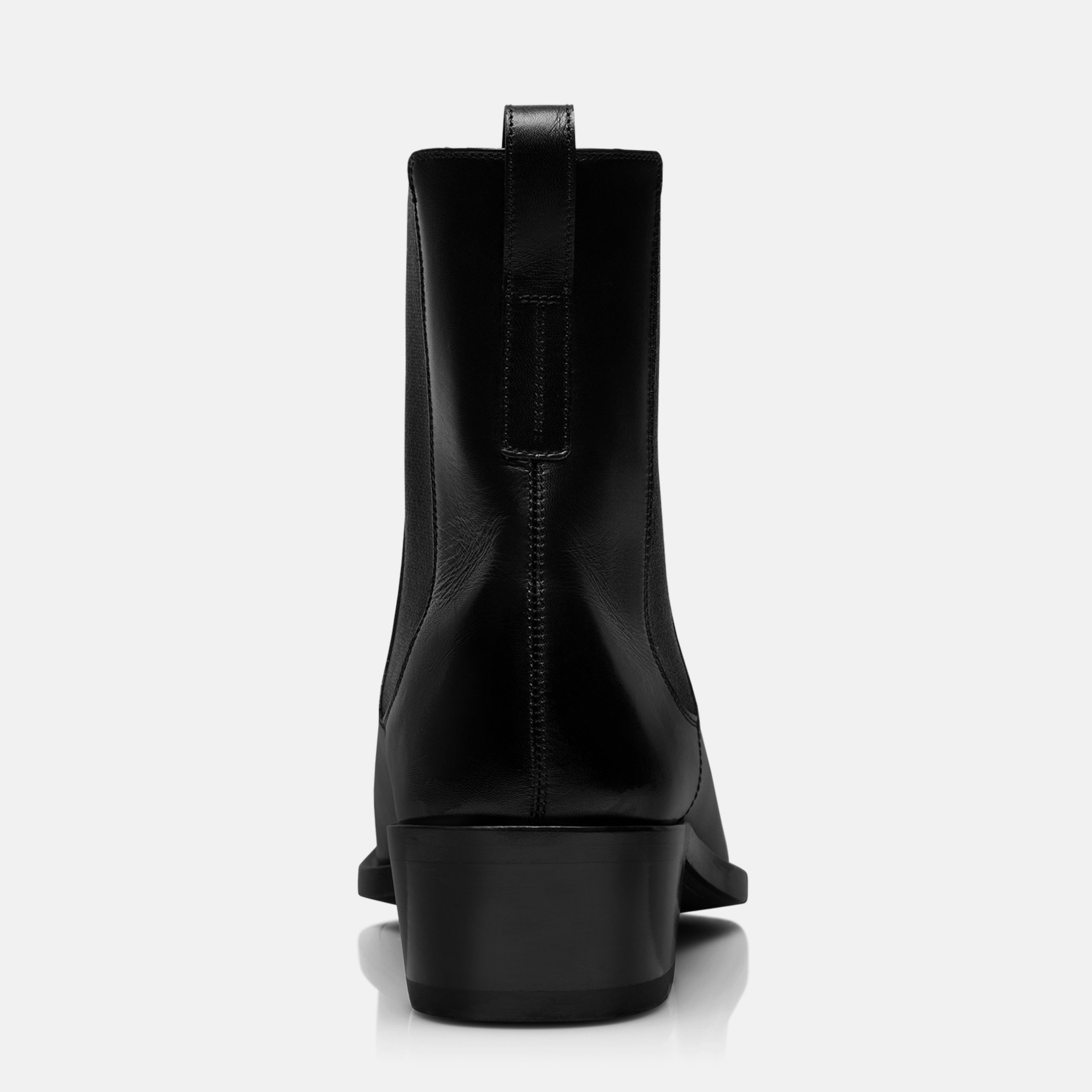 Мъжки боти тип Челси Men’s Chelsea ankle boots TOM FORD J1574LCL497N1N001 Black heel view