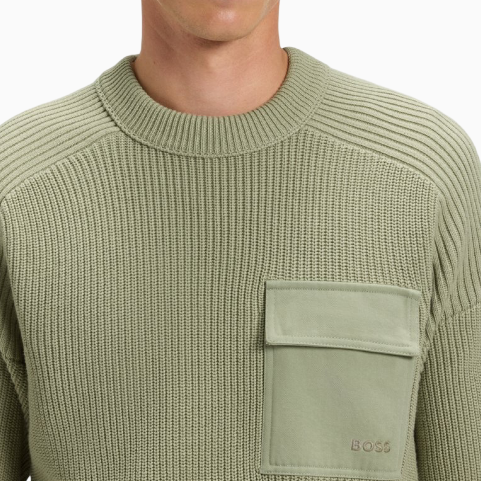 Мъжки пуловер Boss Men Sweater 50546175 370 Close-Up