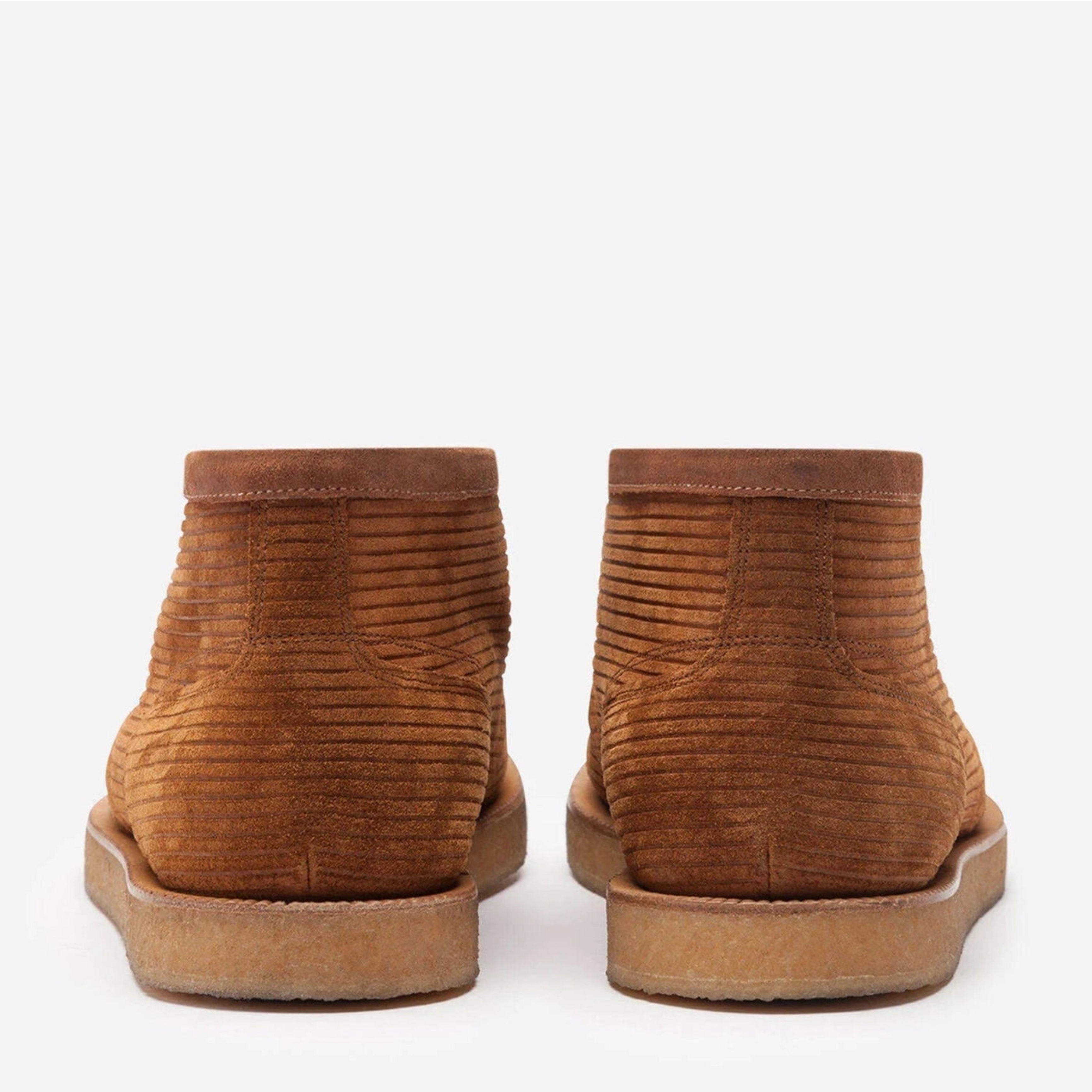 Мъжки боти Men’s corduroy ankle boots DOLCE & GABBANA Brown heels view