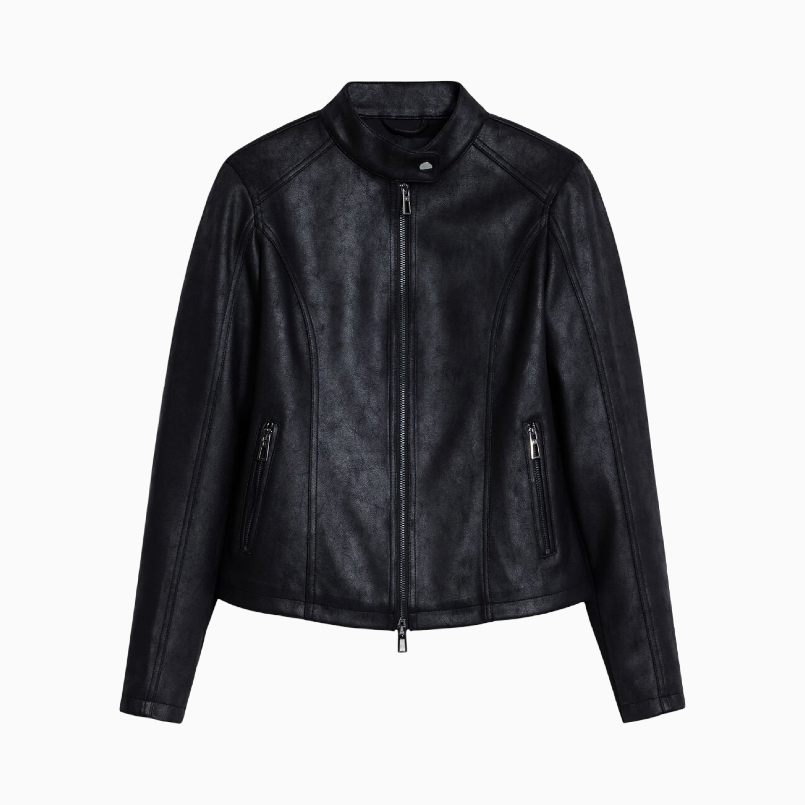 Дамско яке Desigual Women Faux Leather Jacket 25WWEW43 Front View