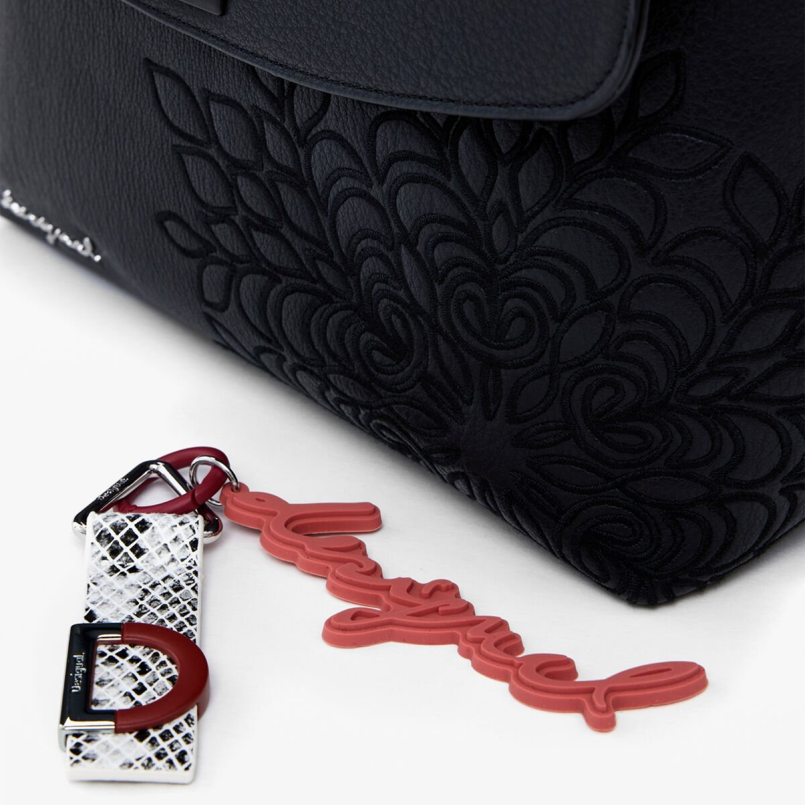 Дамска черна раница Desigual Rucksack 25WAKP19 Close-Up