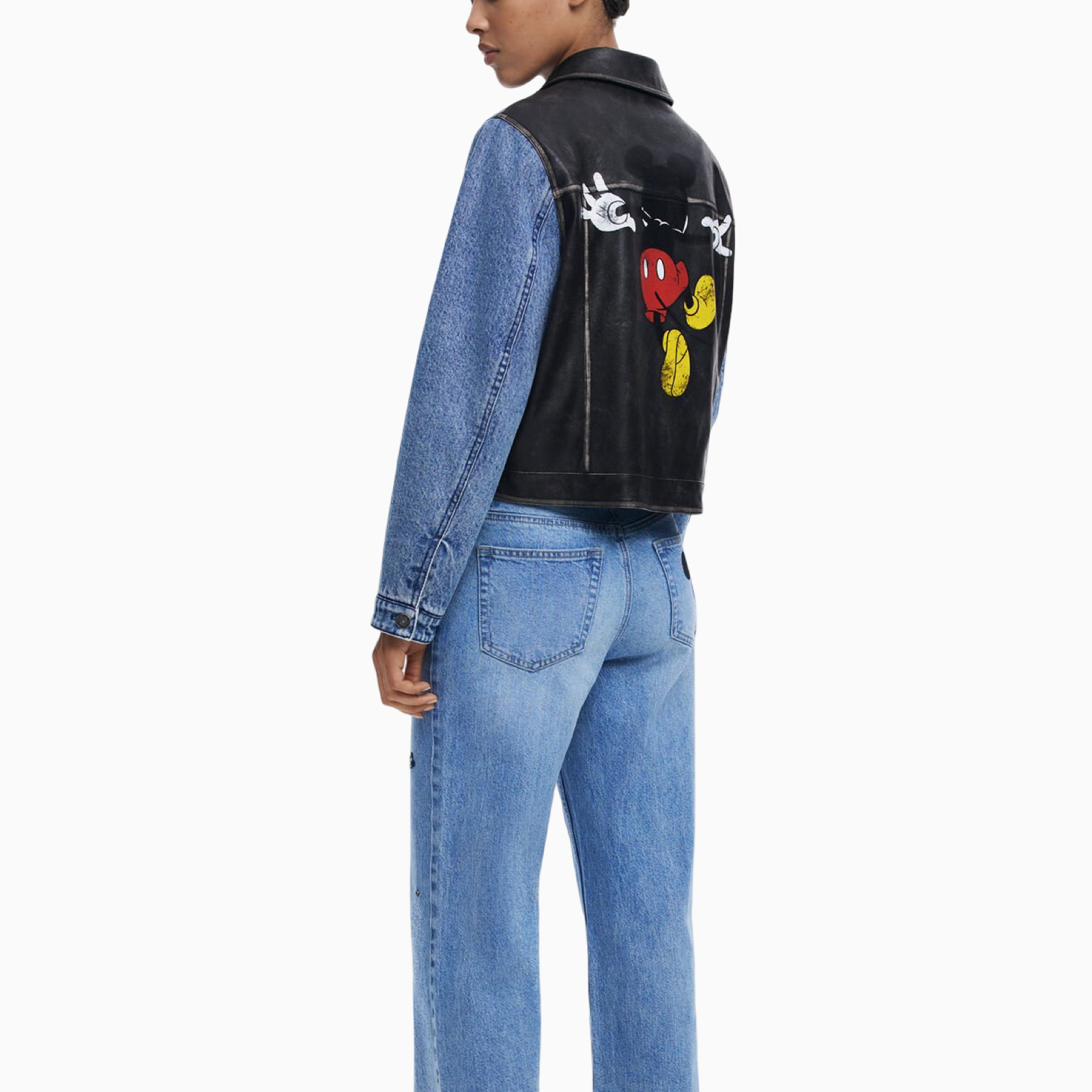 Дамско дънково яке Desigual Women Denim Jacket 25WWED16 Back View